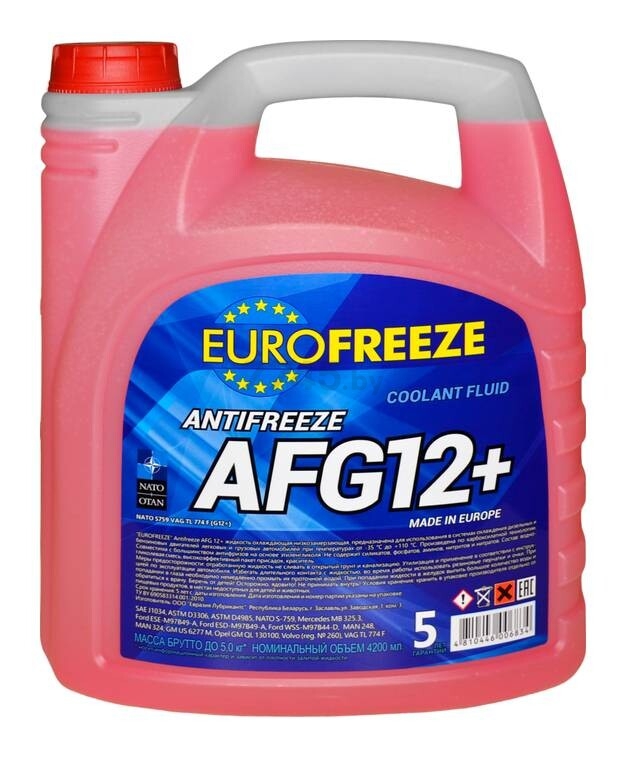 Антифриз красный EUROFREEZE Antifreeze AFG